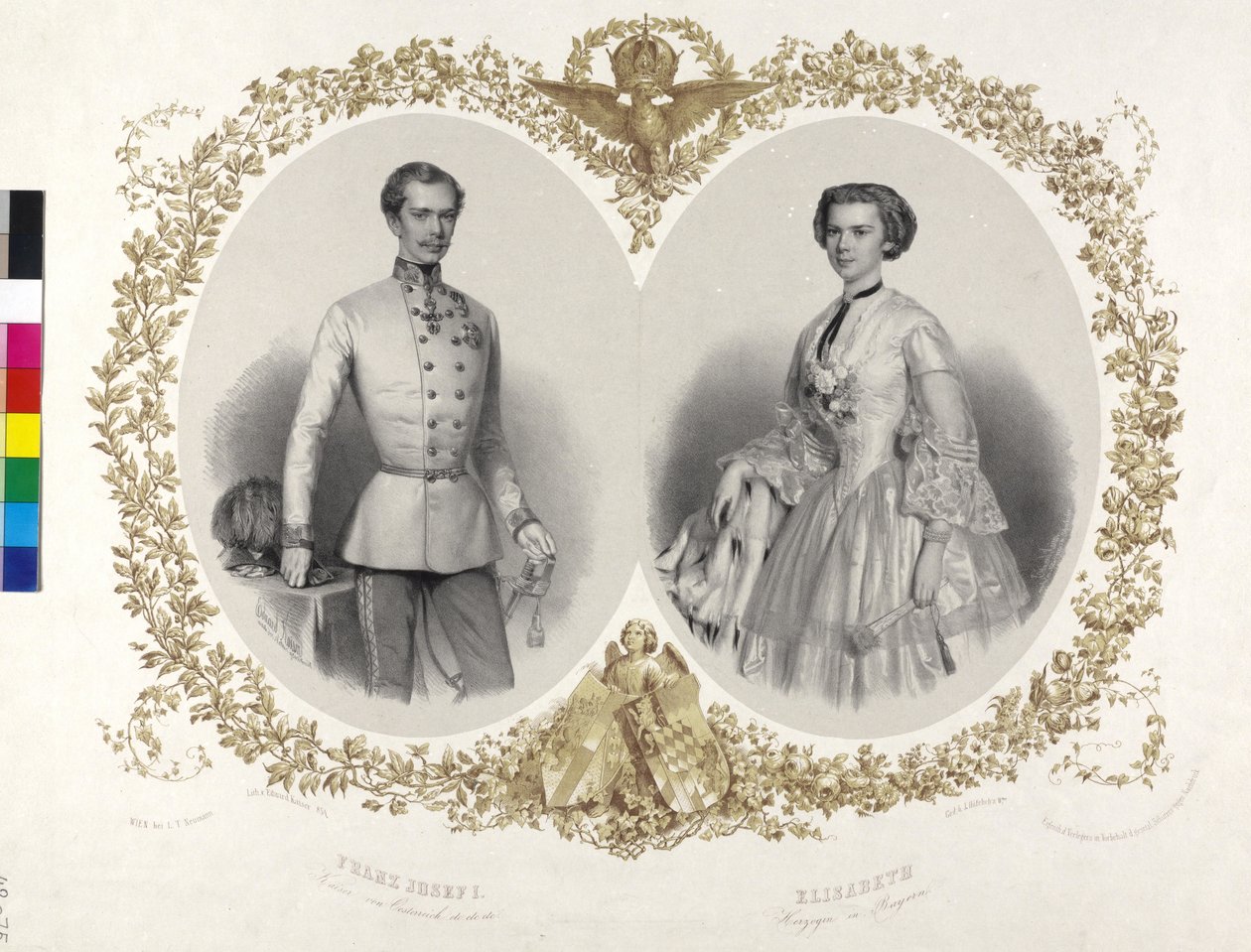 Franz Joseph I Imperador da Áustria - Elisabeth, duquesa da Baviera de Eduard Kaiser