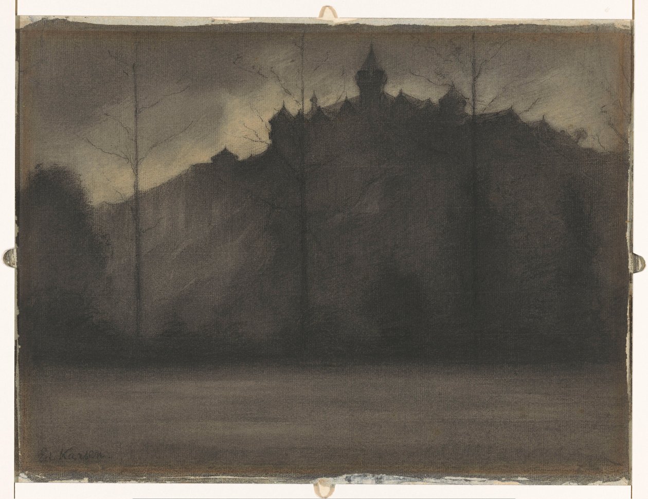 Noite de chuva de Eduard Karsen (signed by artist)