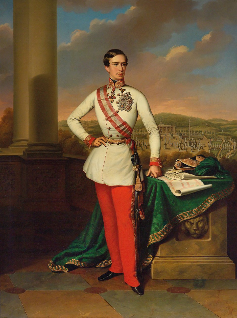 Retrato do imperador Franz Joseph I da Áustria, 1853. de Eduard Klieber