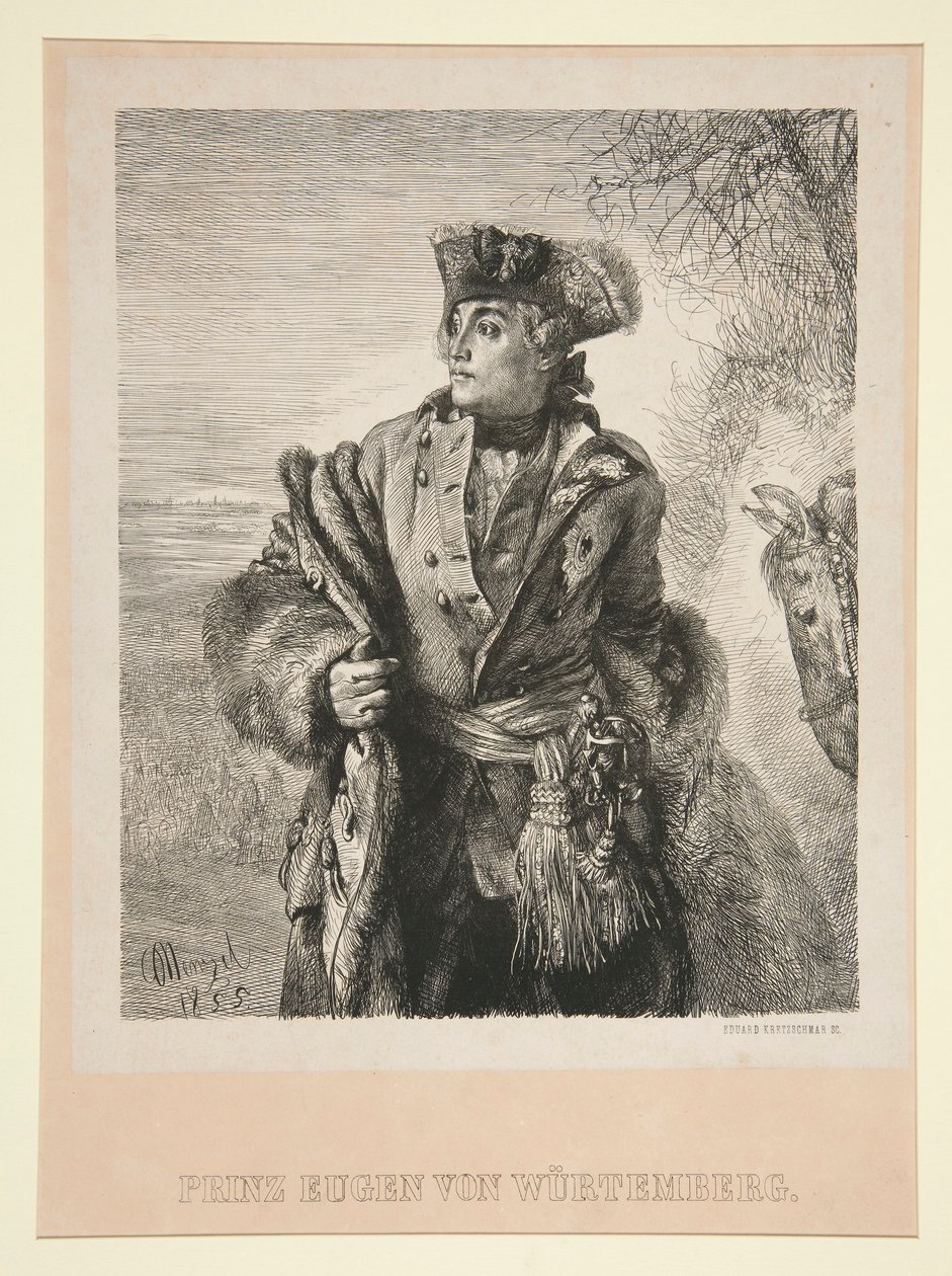 Retrato do príncipe Eugen von Wurtemberg de Eduard Kretzschmar