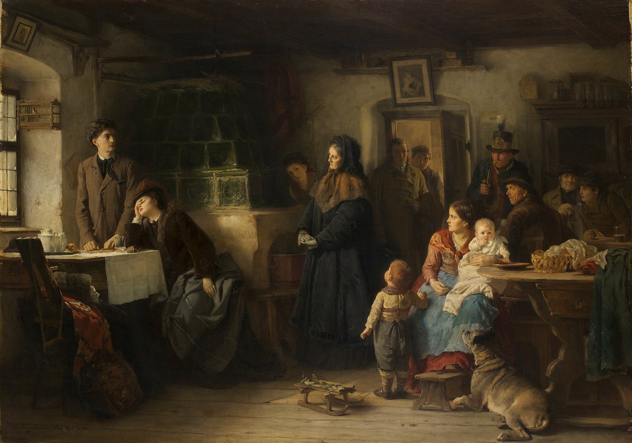 Os refugiados que chegaram de Eduard Kurzbauer