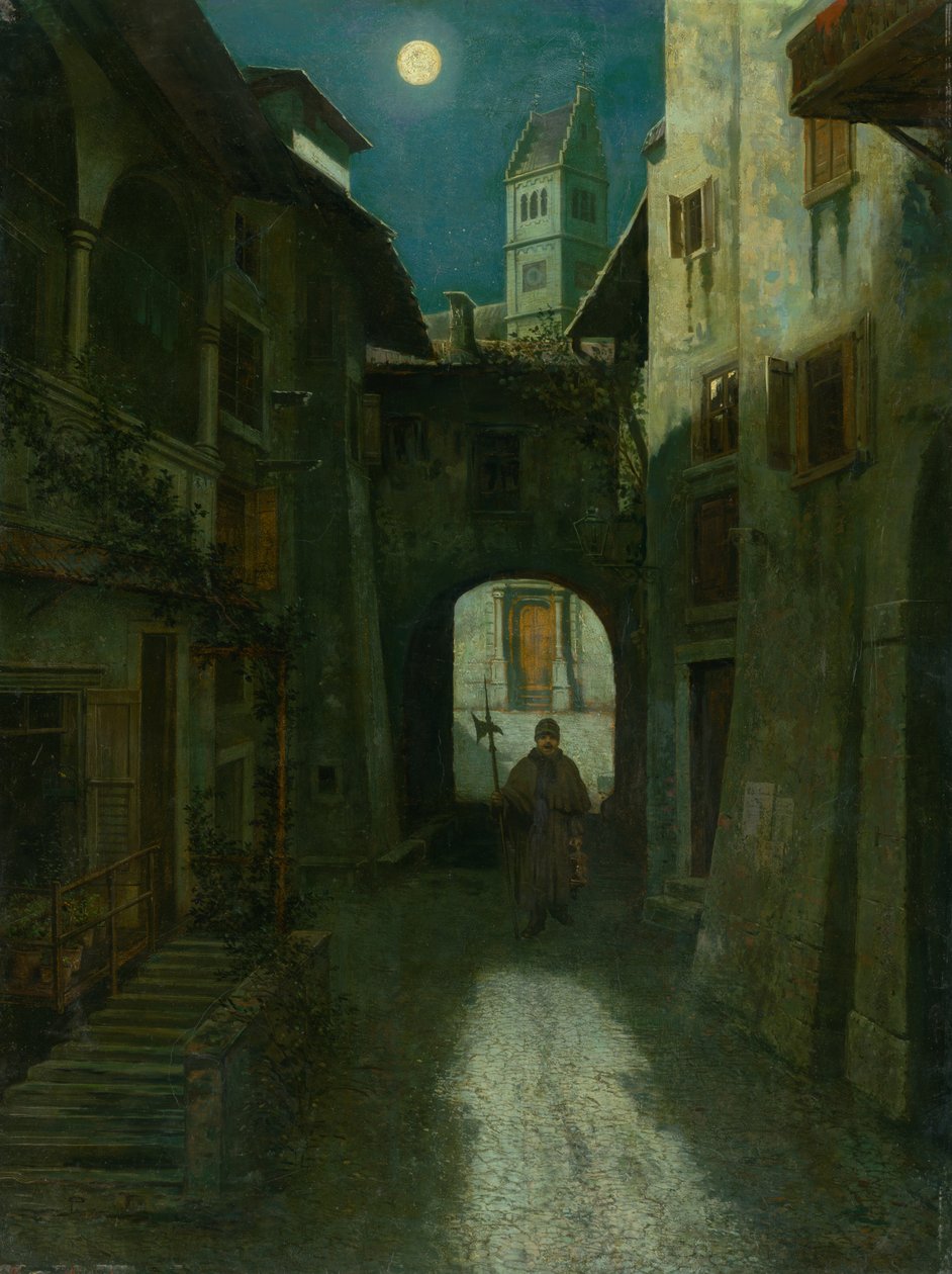 Ronda Noturna na Cidade Velha, 1880. de Eduard Majsch