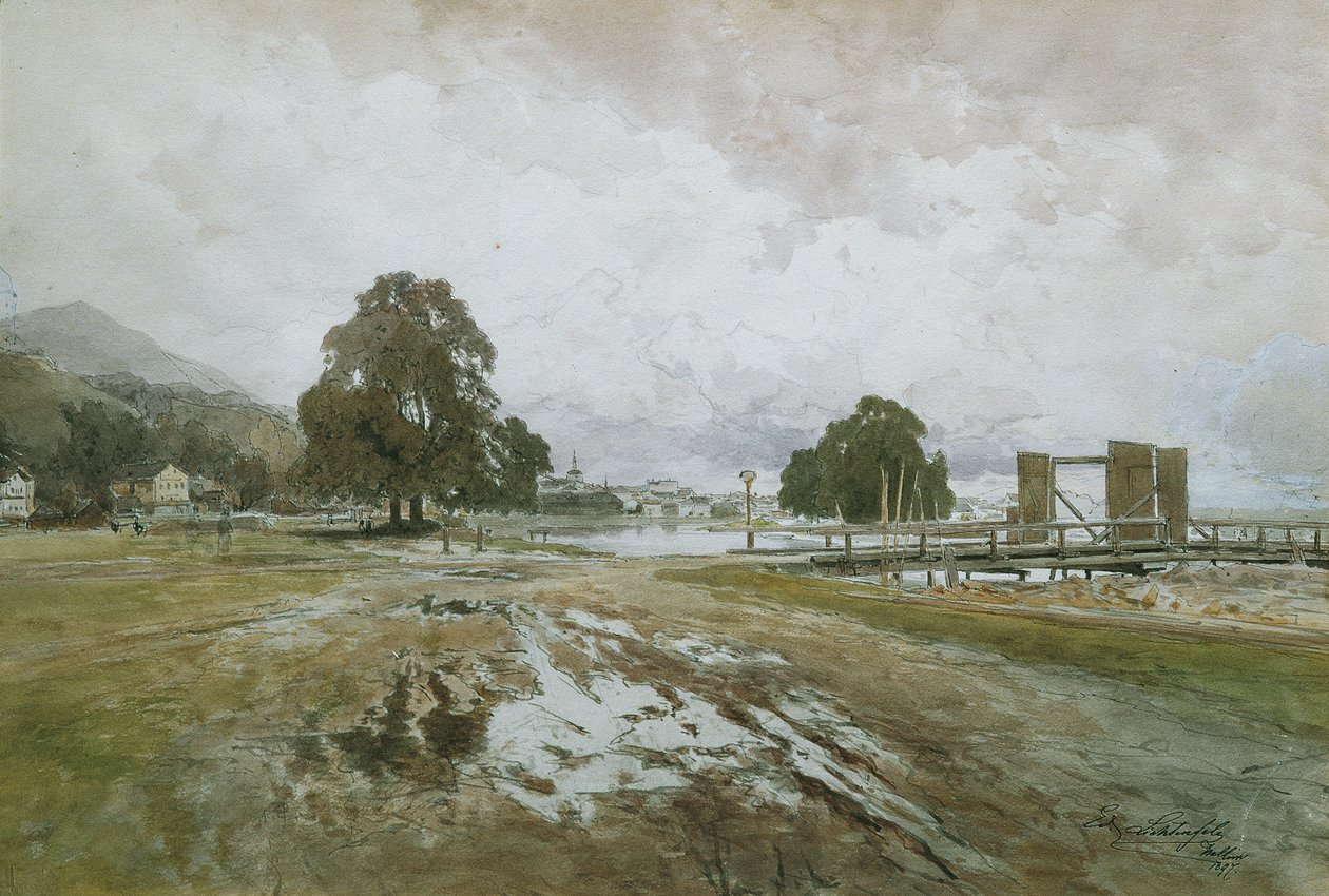 No ancinho de madeira de Eduard Peithner von Lichtenfels