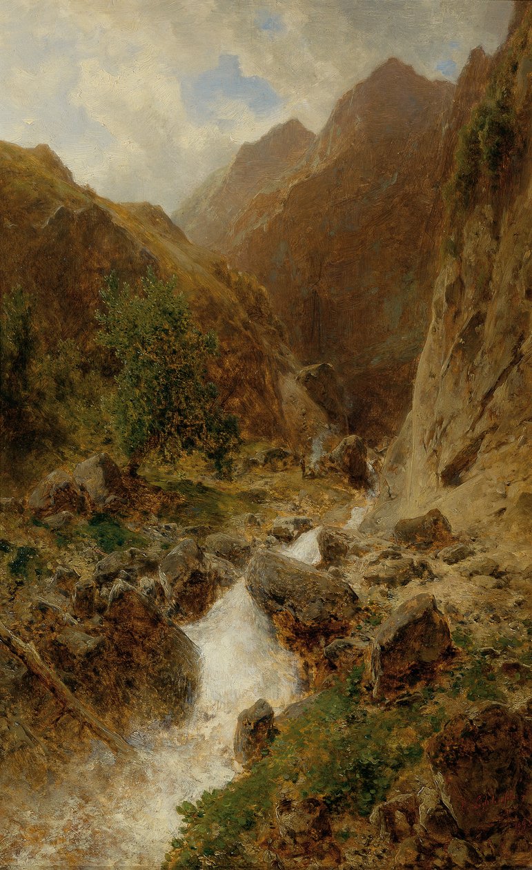 Wildbach de Eduard Peithner von Lichtenfels