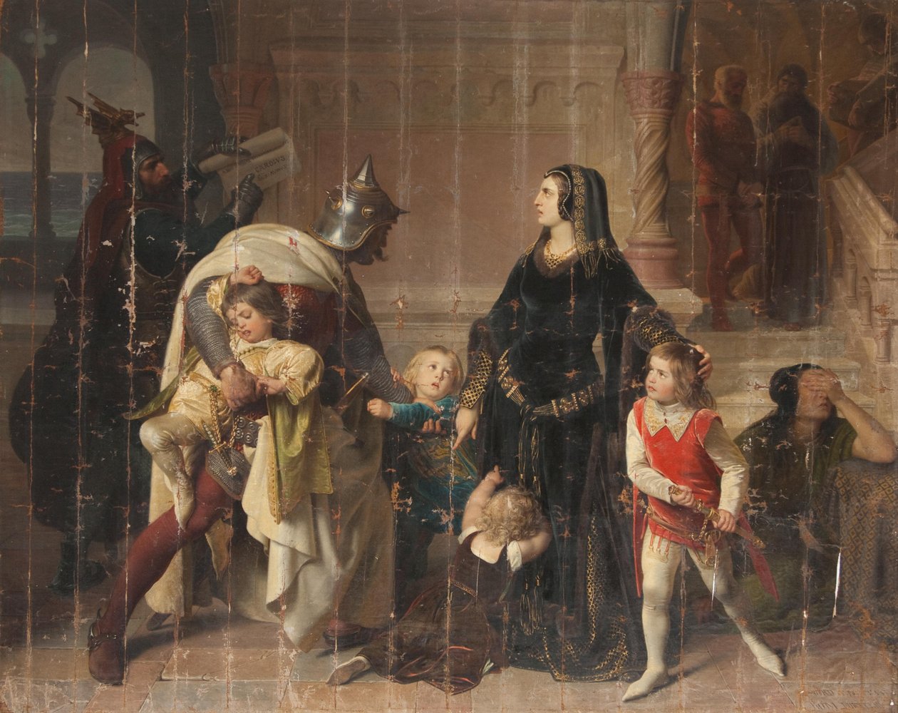 A captura dos filhos de Manfred de Eduard Ritter von Engerth