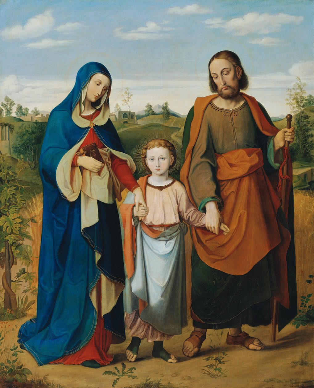 A Sagrada Família a caminho de casa a partir do Templo de Eduard Ritter von Engerth