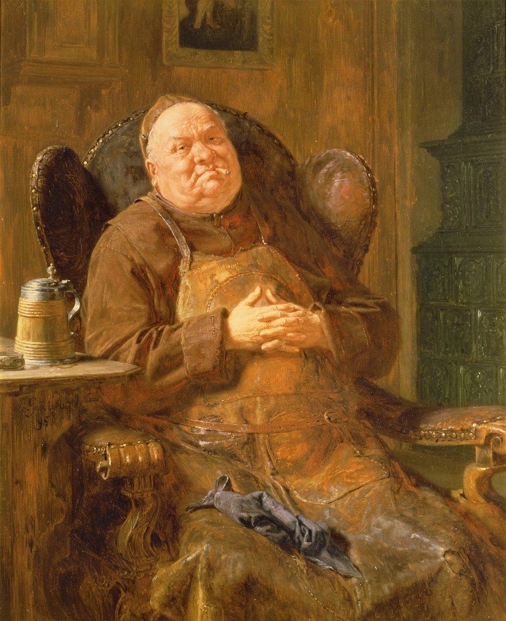 Uma Fumaça Silenciosa, 1895 de Eduard von Grutzner
