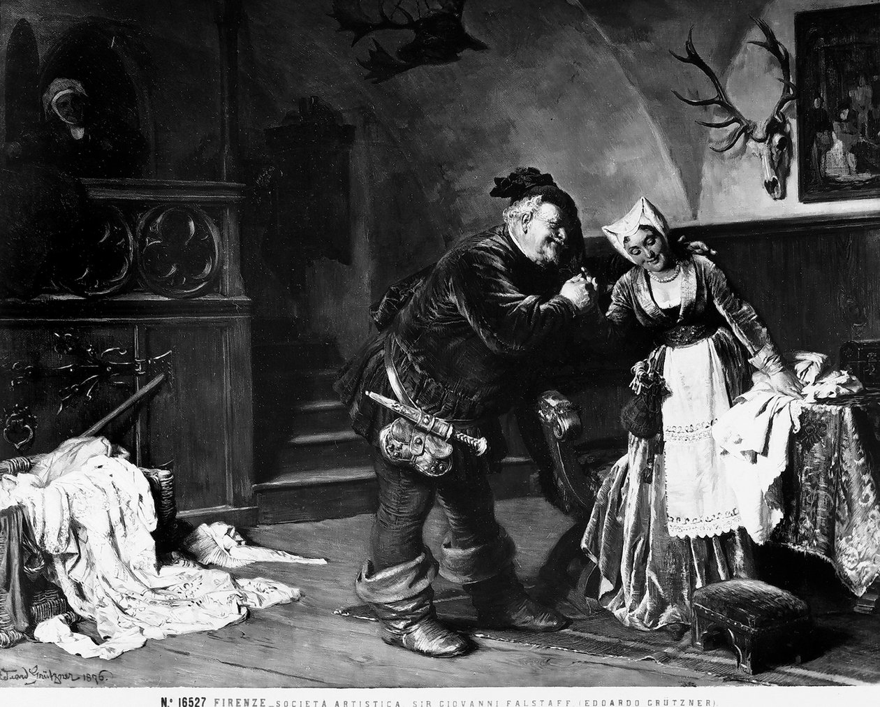 Sir John Falstaff, 1876 de Eduard von Grutzner