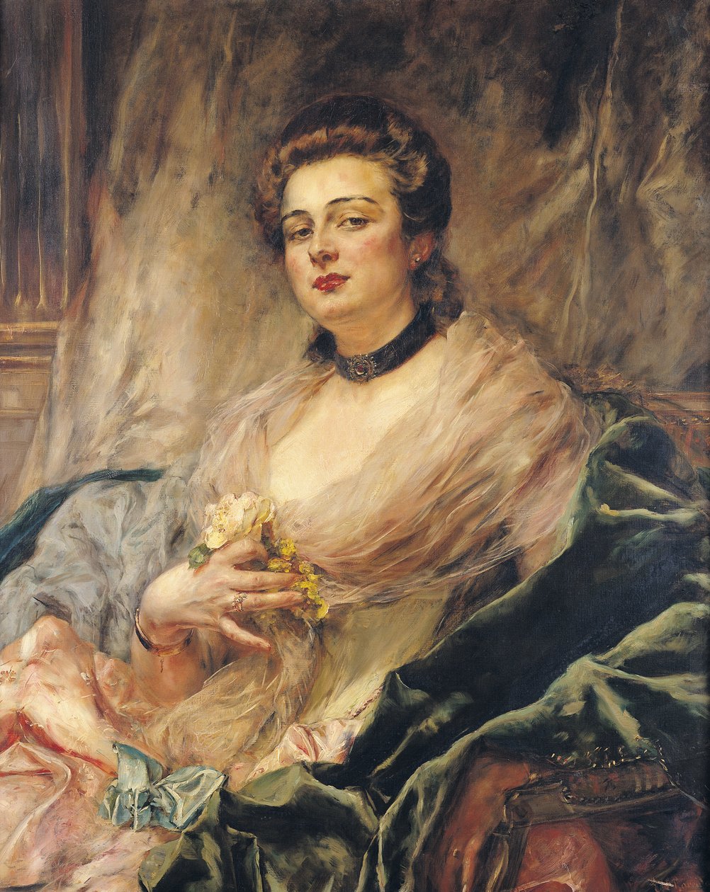 Retrato da esposa do artista de Eduardo Leon Garrido