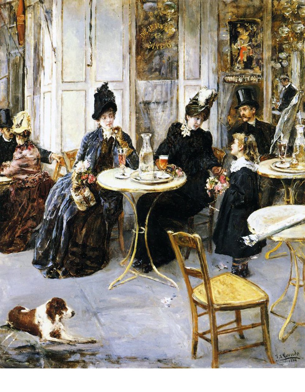 A pequena menina de flor, 1886 de Eduardo Leon Garrido