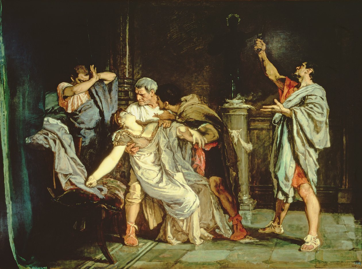 Morte de Lucretia de Eduardo Rosales