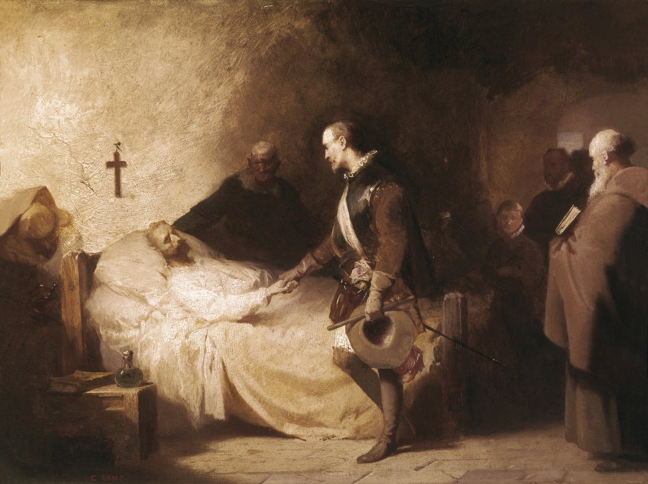 Don Juan da Áustria visita Miguel de Cervantes de Eduardo Javier Ramon Cano de la Pena