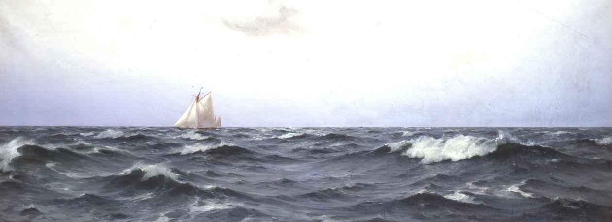 Valquíria II atravessando o Atlântico, c.1893 de Eduardo de Martino