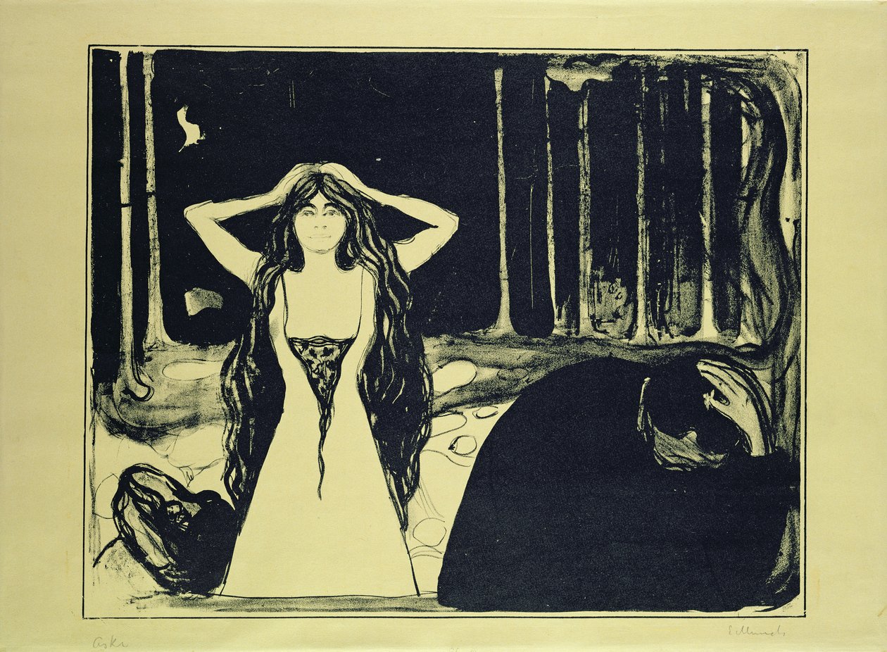 Cinzas (depois da queda), 1899 (veja também 54424) de Edvard Munch