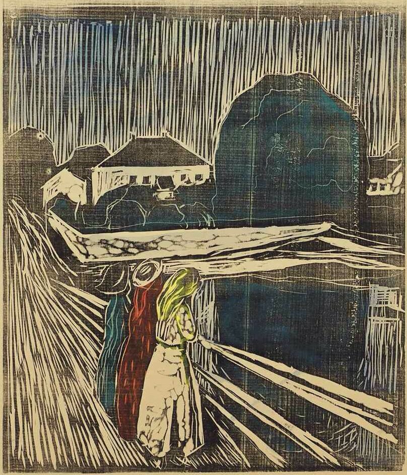 Meninas no cais de Edvard Munch