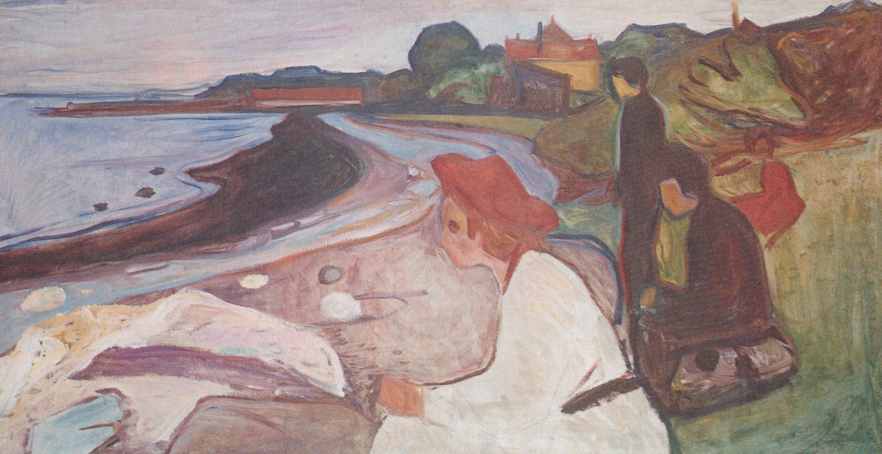 Juventude pelo mar de Edvard Munch