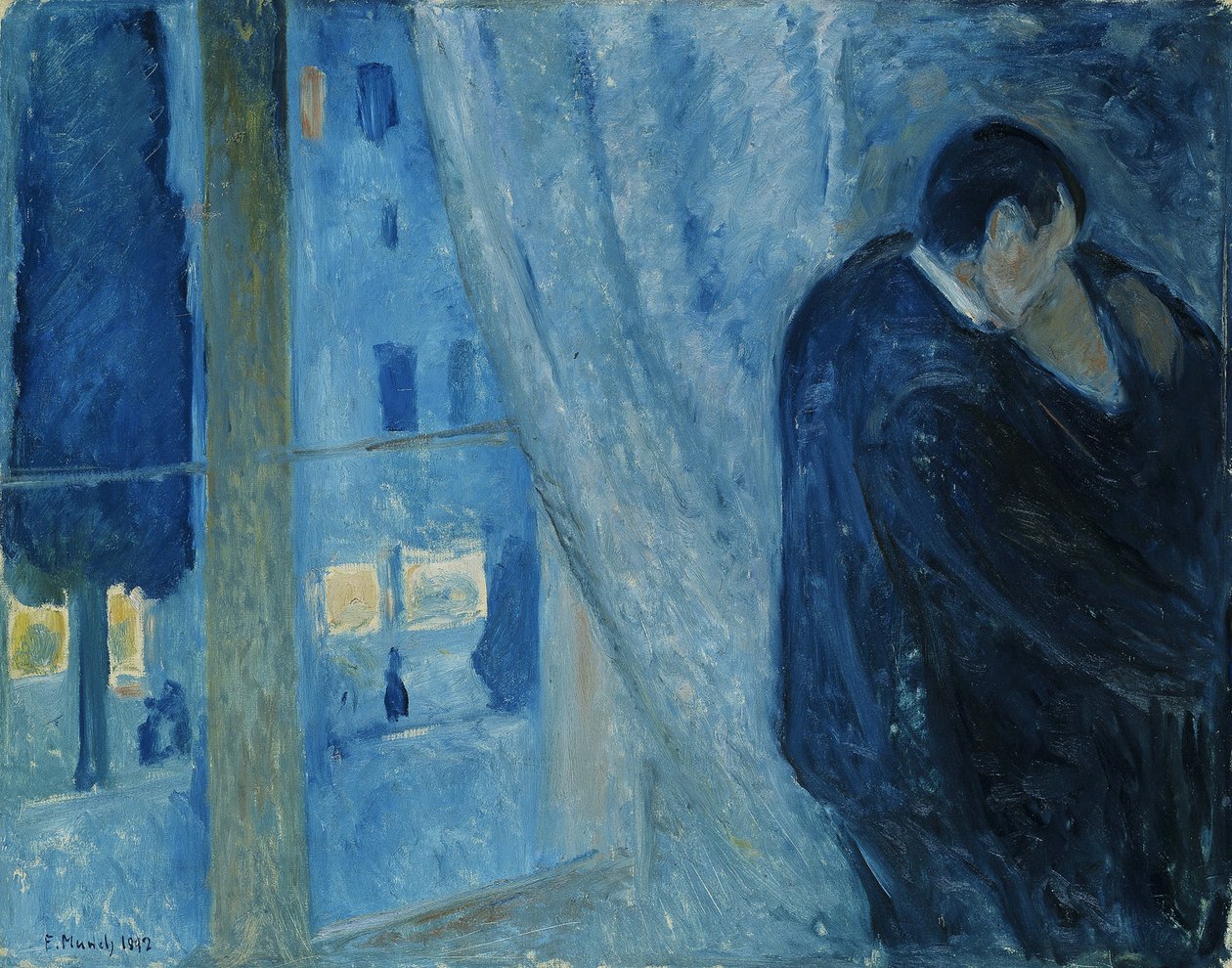 Beijo pela janela de Edvard Munch