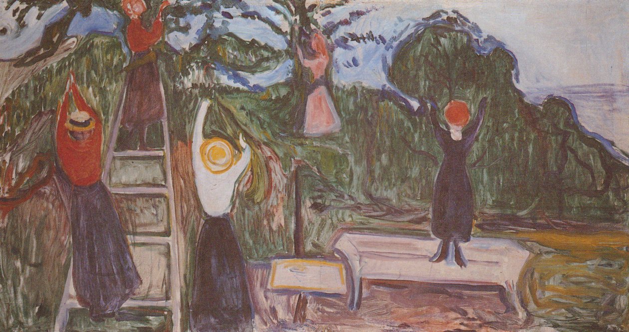 Menina na colheita de Edvard Munch