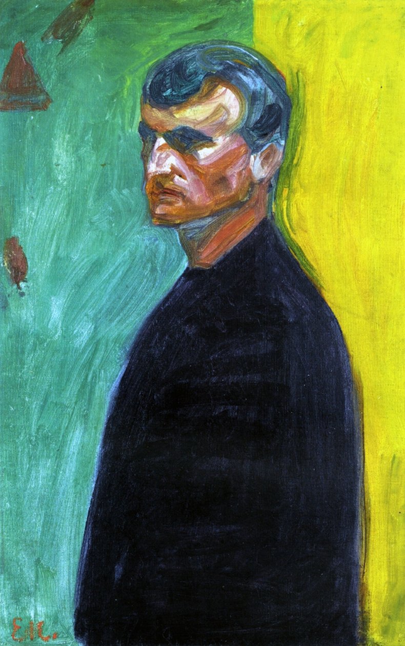 Auto-retrato, c.1904 de Edvard Munch