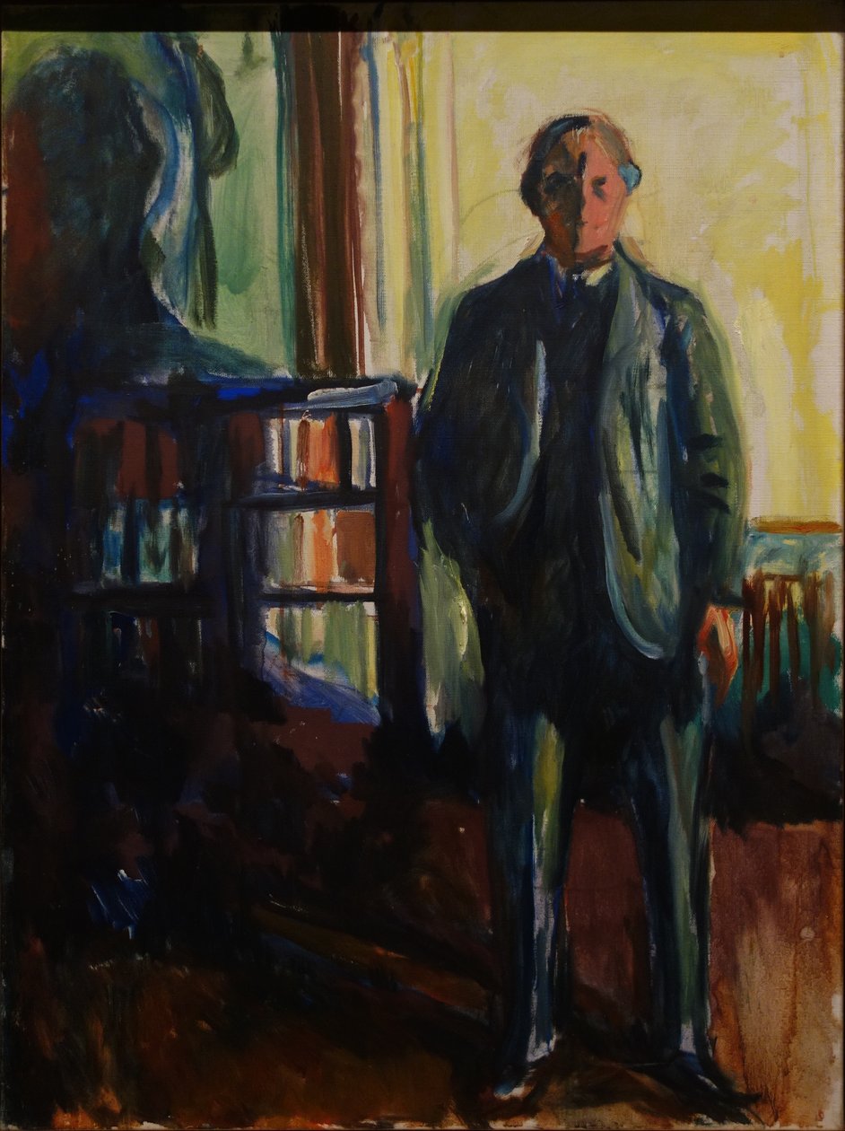 Auto-retrato com as mãos nos bolsos de Edvard Munch