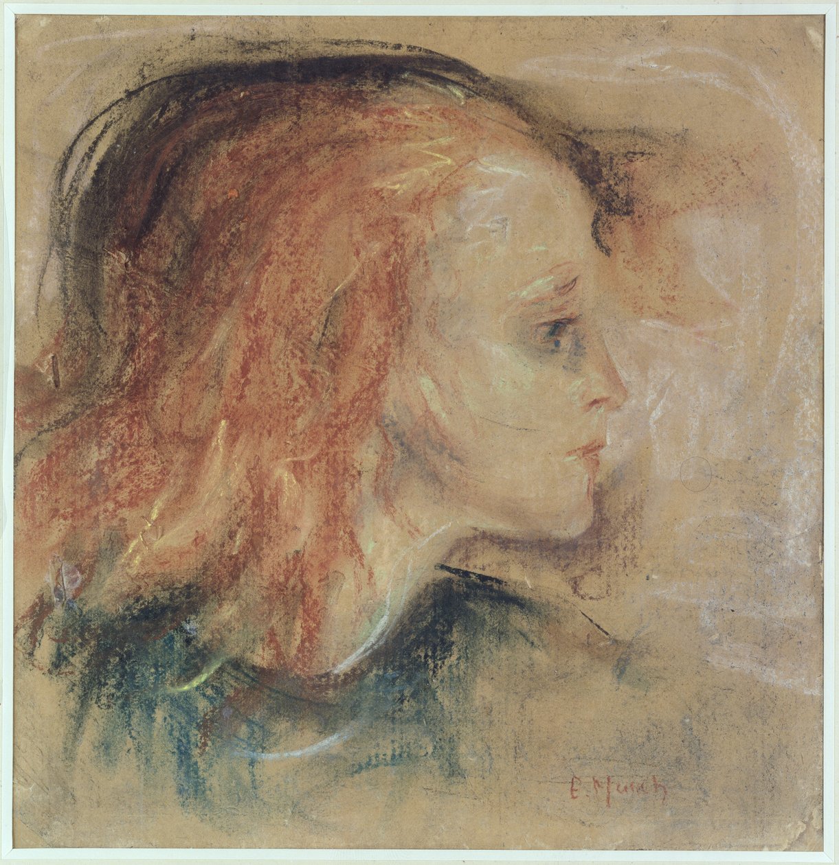 The Sick Child, 1885 (pastel sobre papel) de Edvard Munch