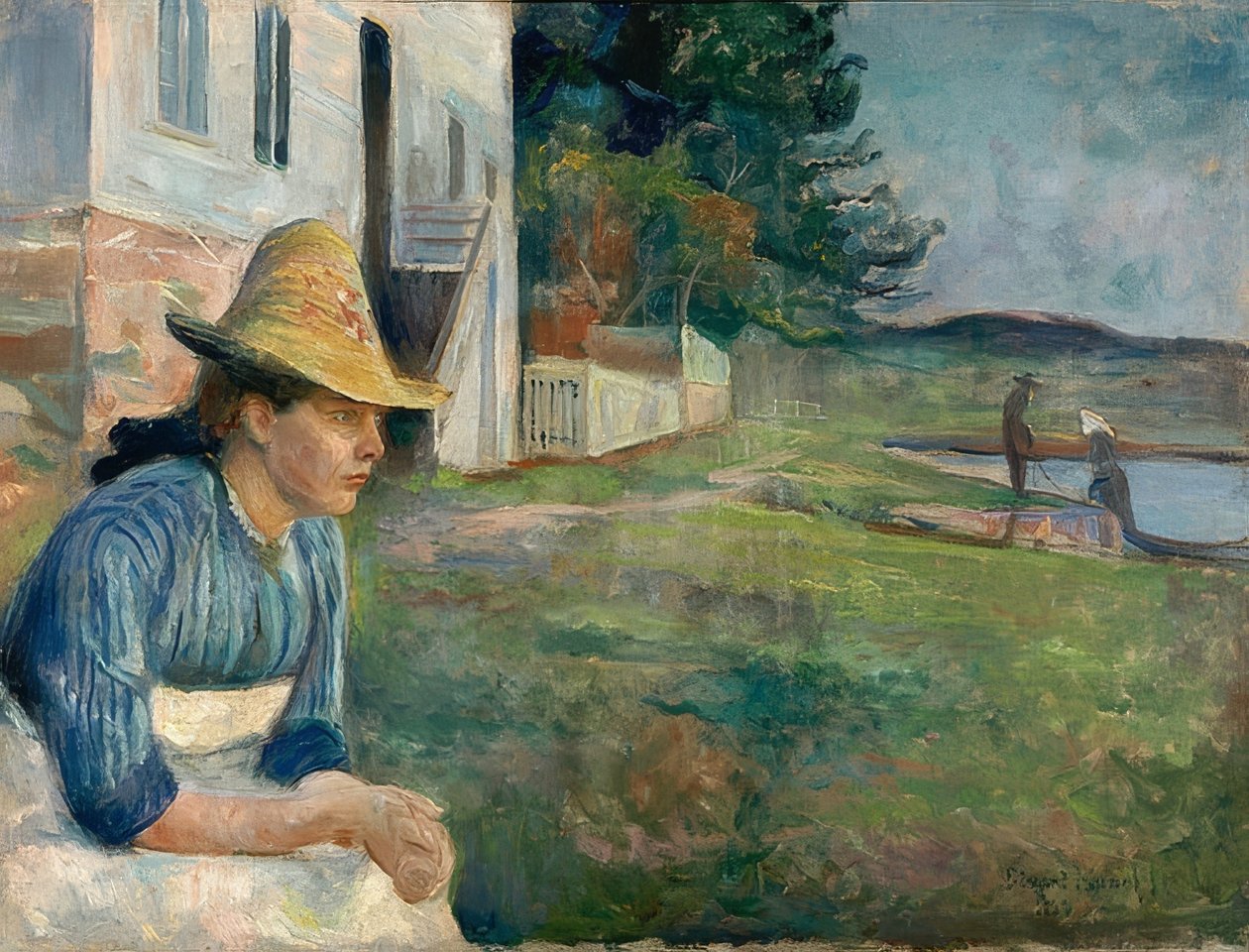 Noite. 1888 de Edvard Munch