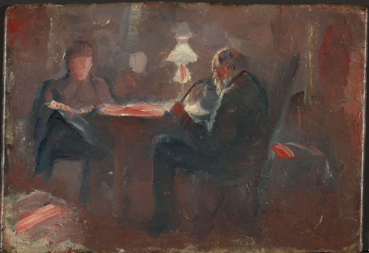 À volta da Lâmpada de Parafina de Edvard Munch