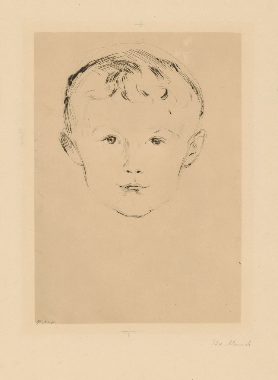 Da pasta «Da casa de Max Linde»: Theodor Linde de Edvard Munch