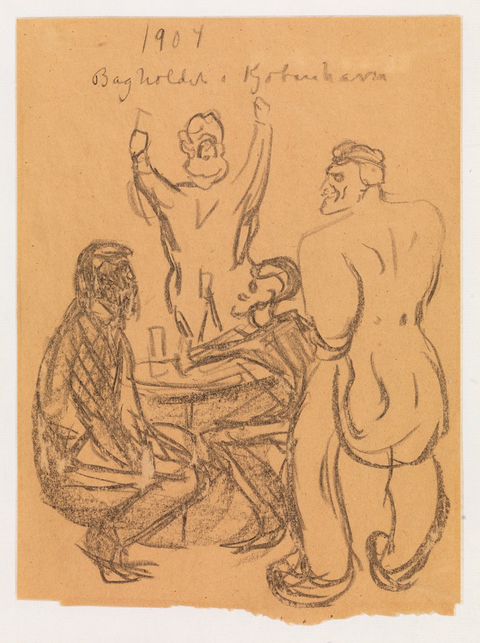 A emboscada em Copenhague de Edvard Munch