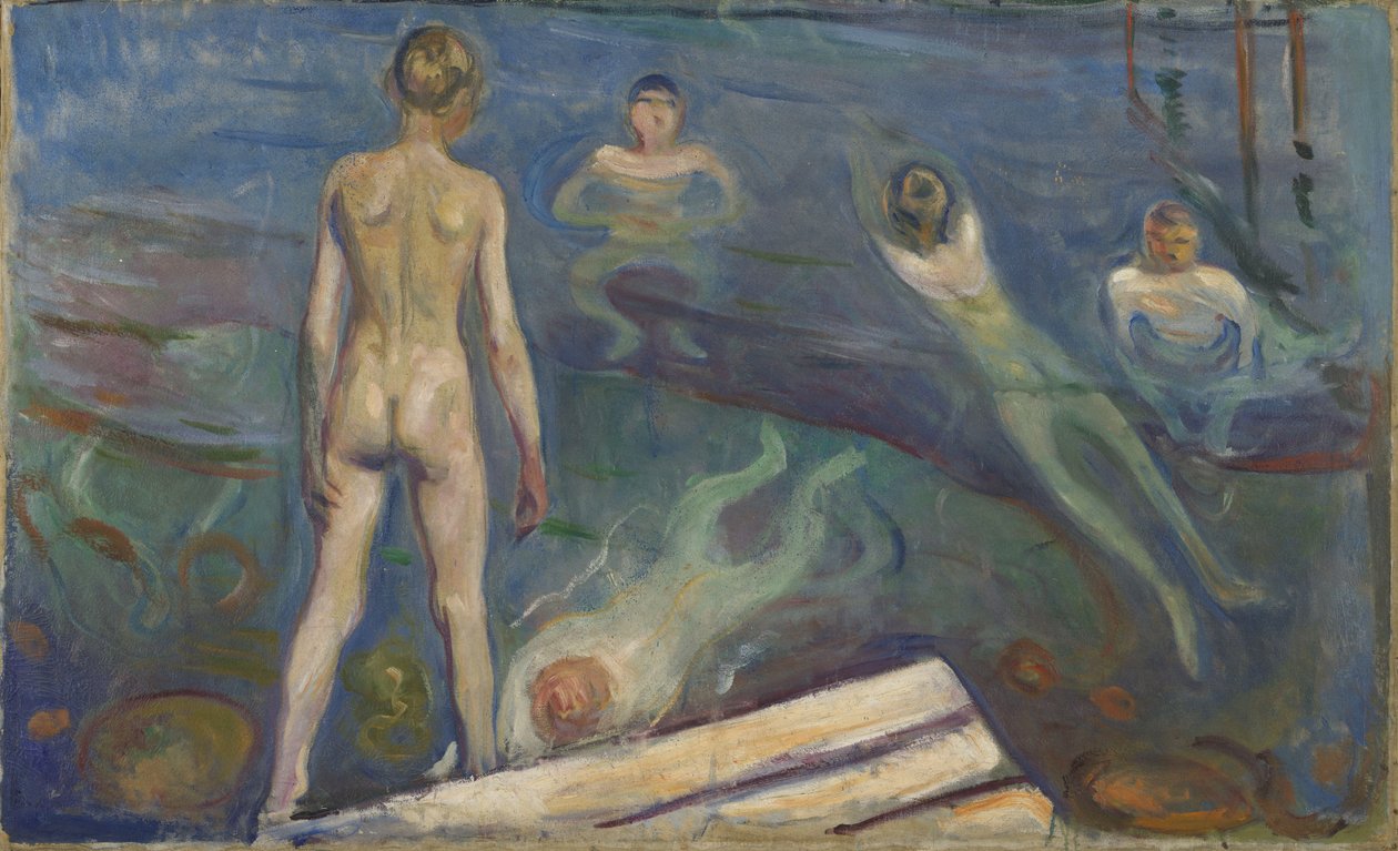 Rapazes de Banho (óleo sobre tela) de Edvard Munch