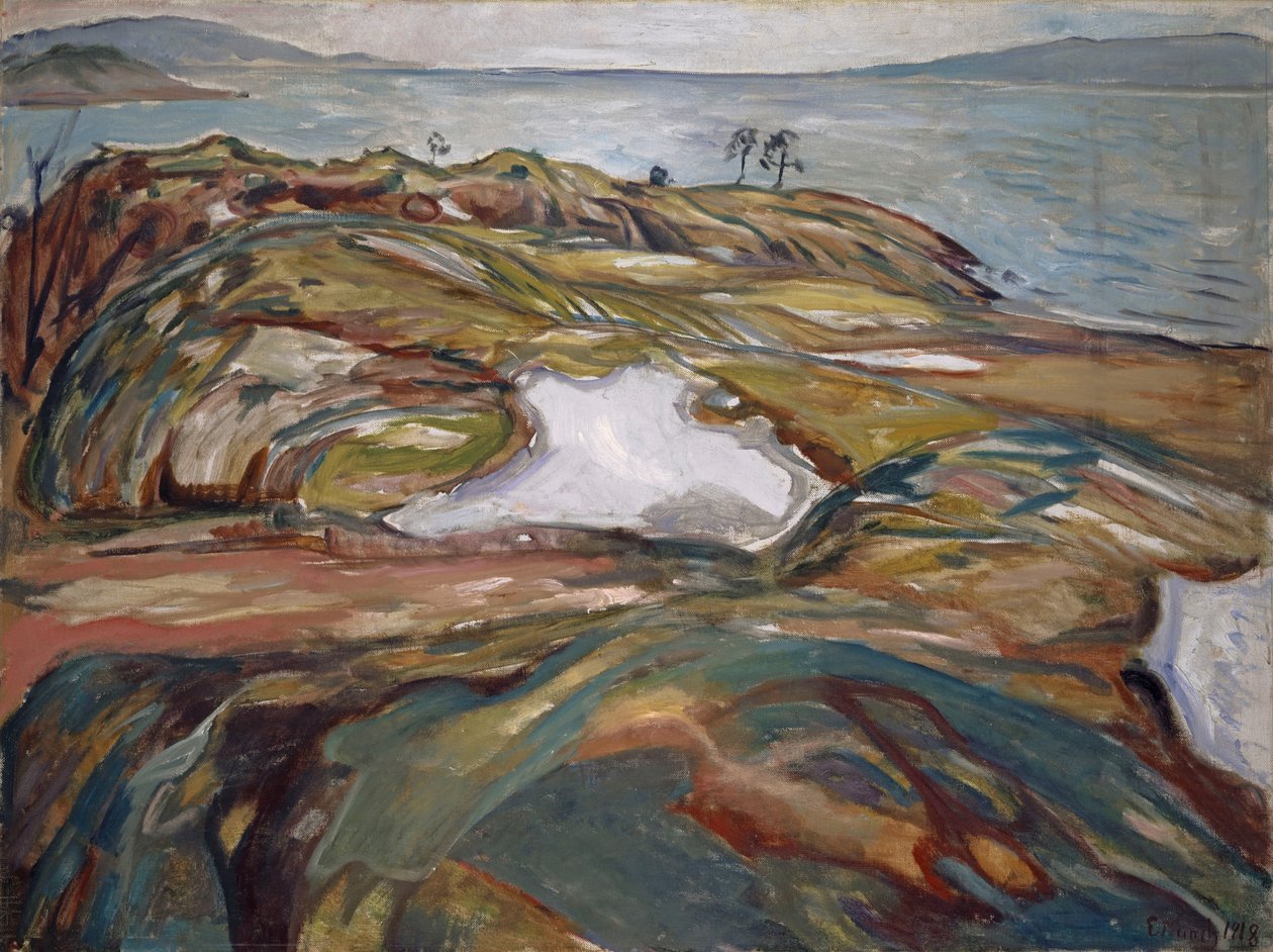 Paisagem Costeira, 1918. de Edvard Munch