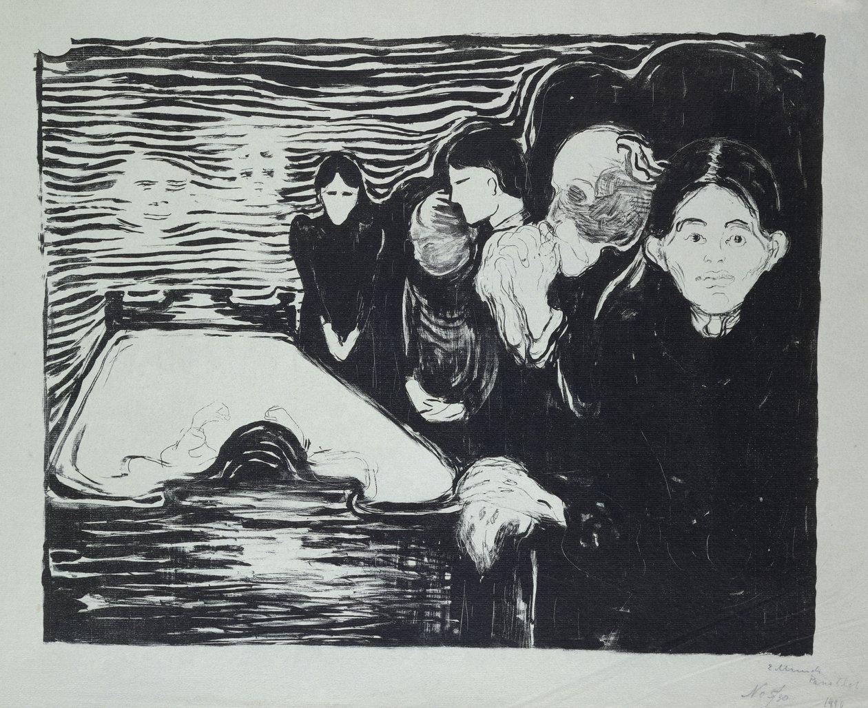 Agonia da morte de Edvard Munch