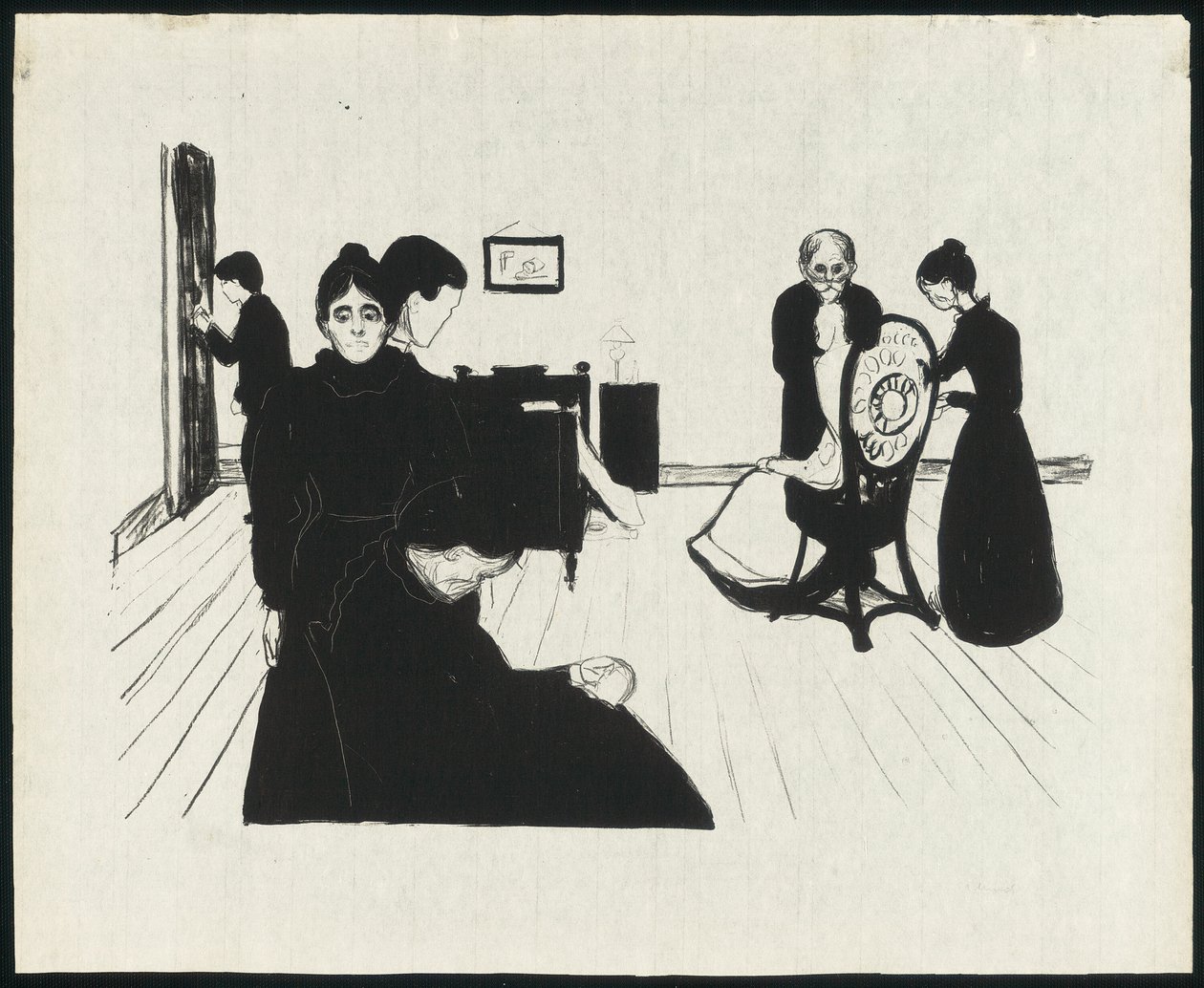 Morte na enfermaria de Edvard Munch