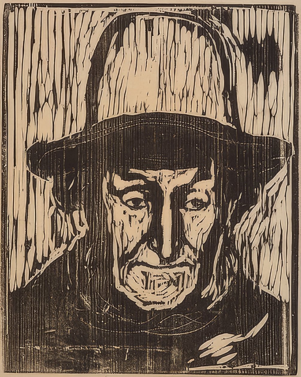 O velho pescador. 1897 de Edvard Munch
