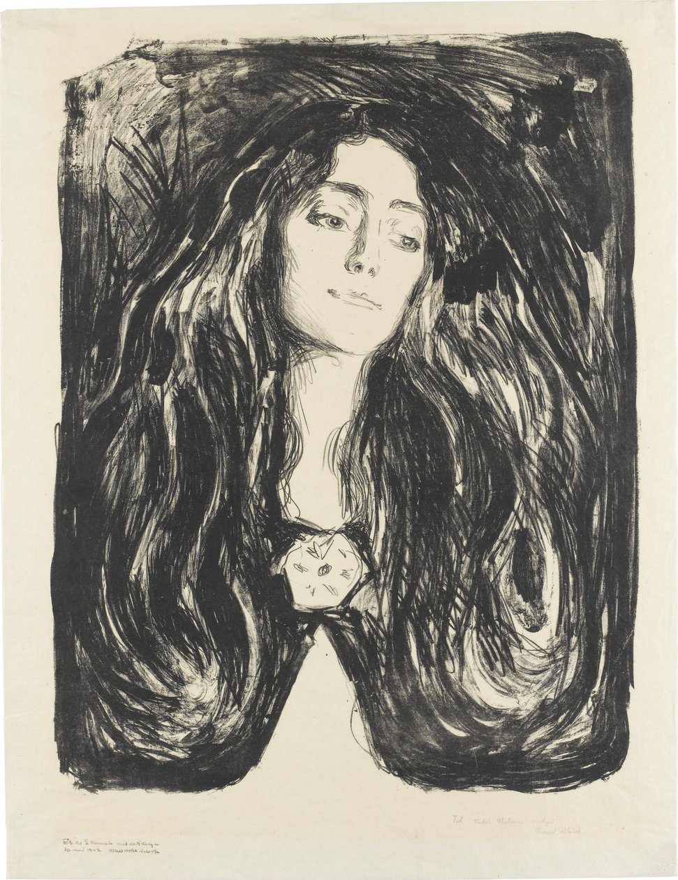 O broche. Eva Mudocci de Edvard Munch