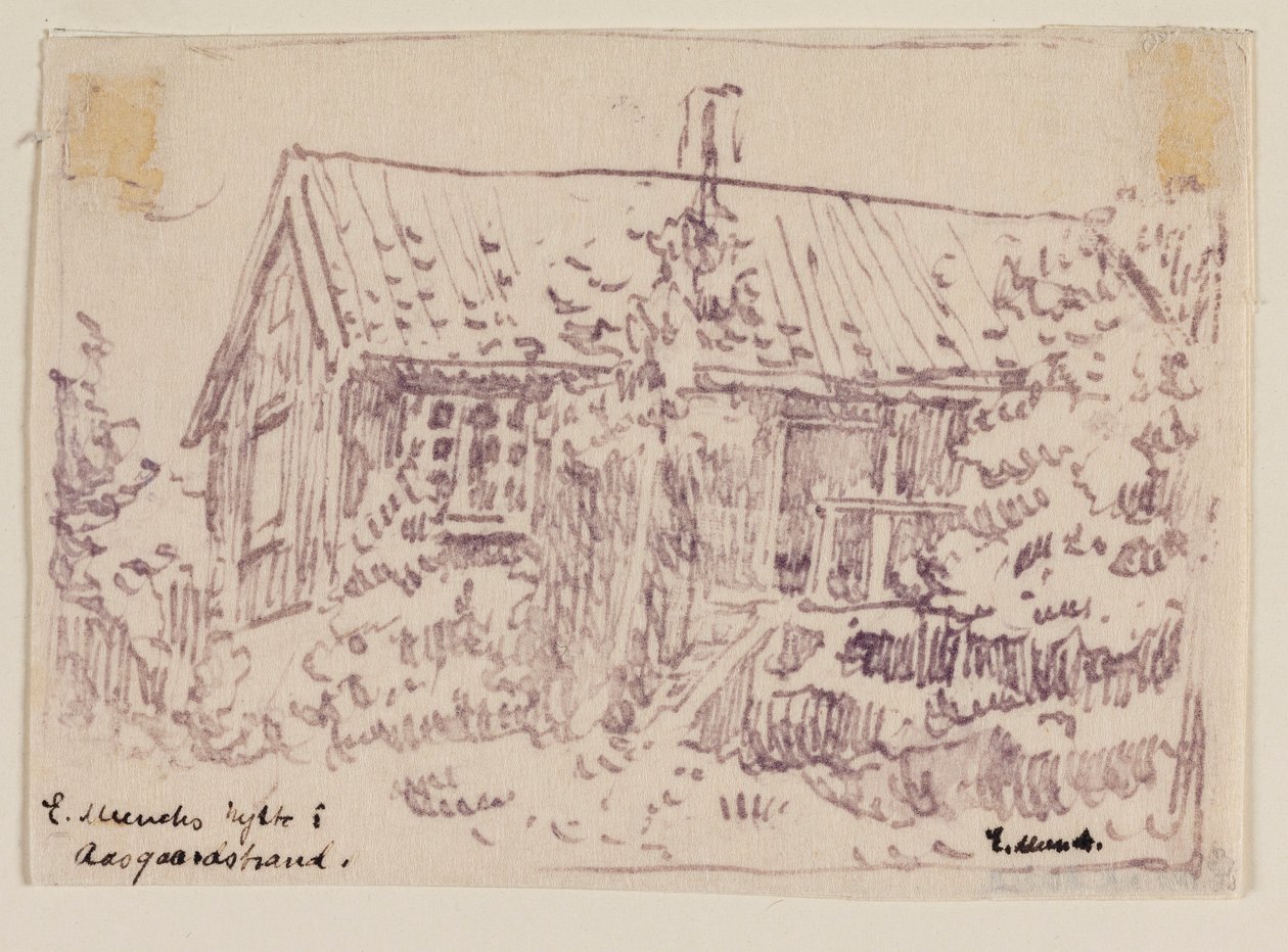 A cabana de Edvard Munch em Åsgårdstrand de Edvard Munch
