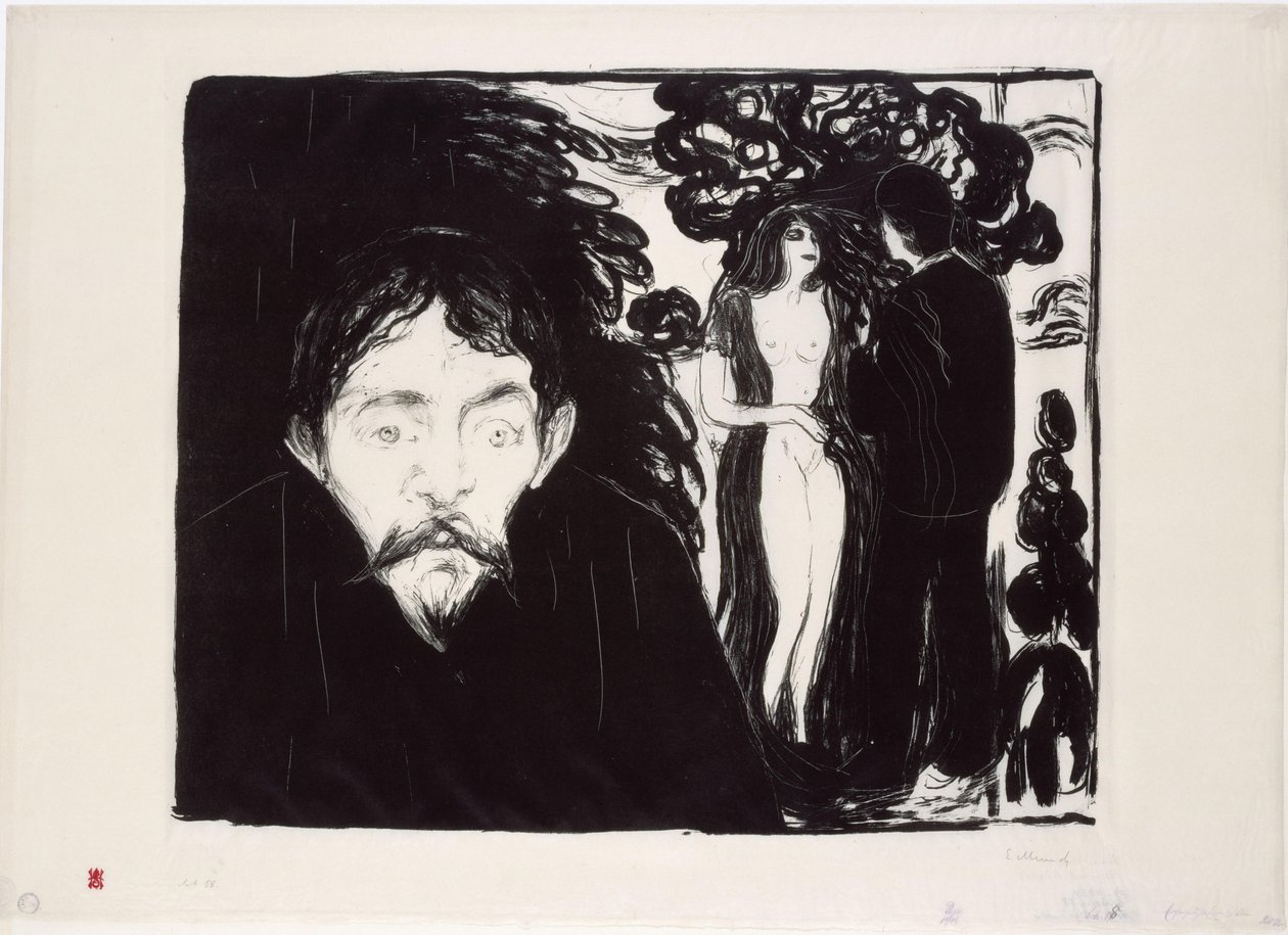 Ciúme II (grande) de Edvard Munch