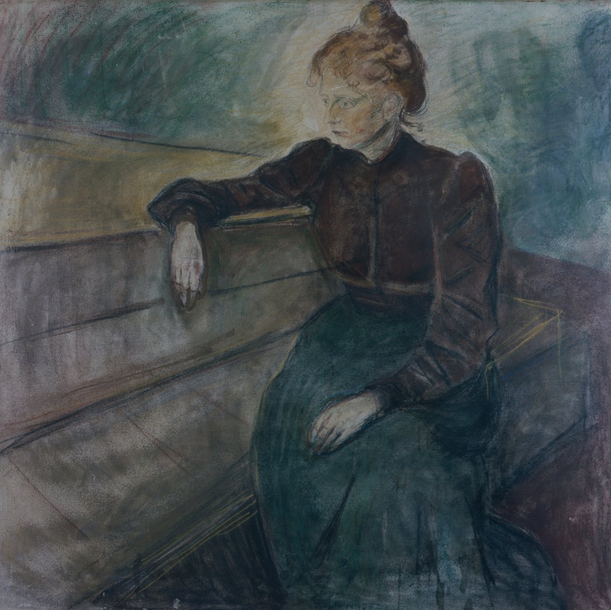 Retrato feminino de Edvard Munch
