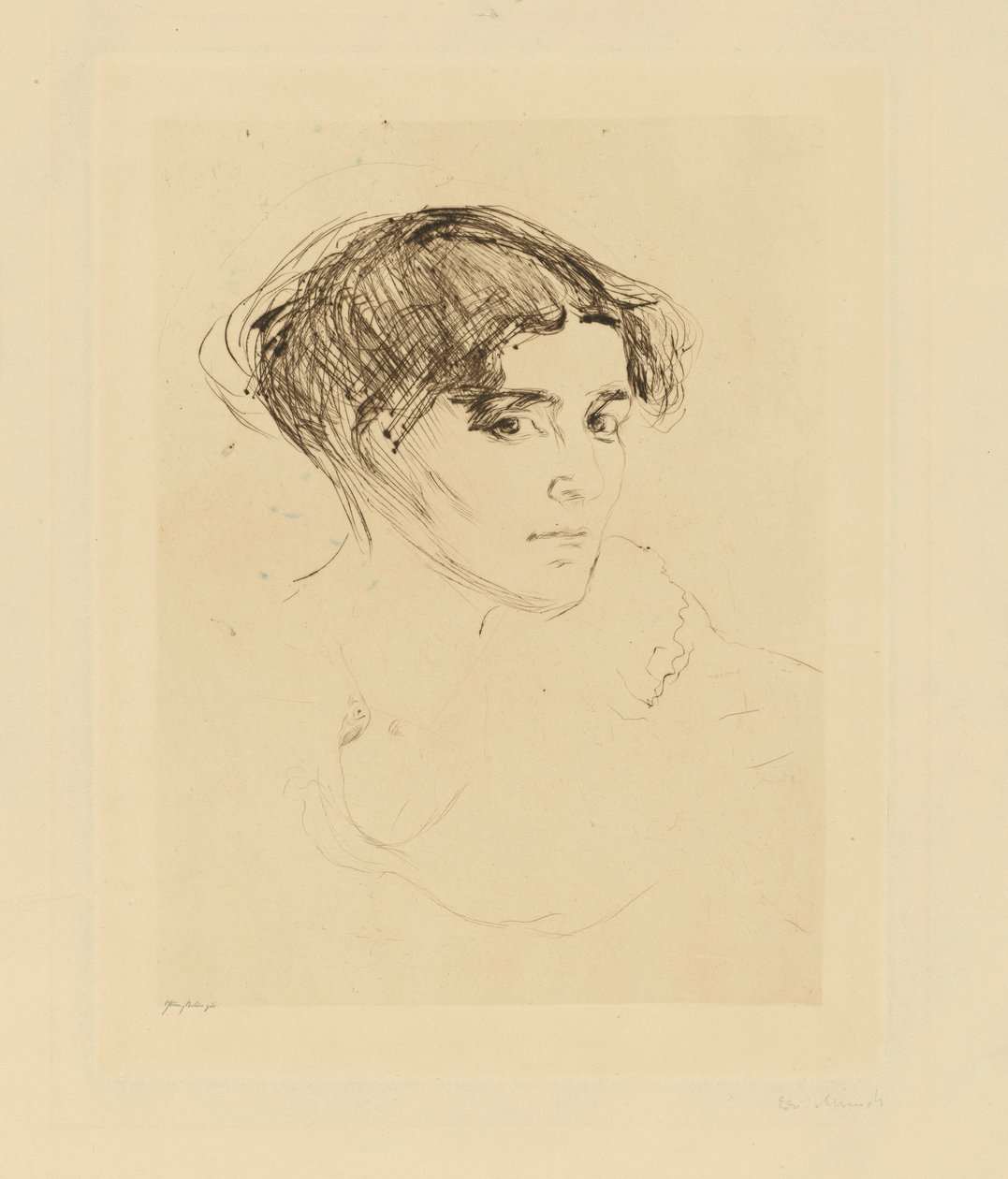 Cabeça de mulher de Edvard Munch
