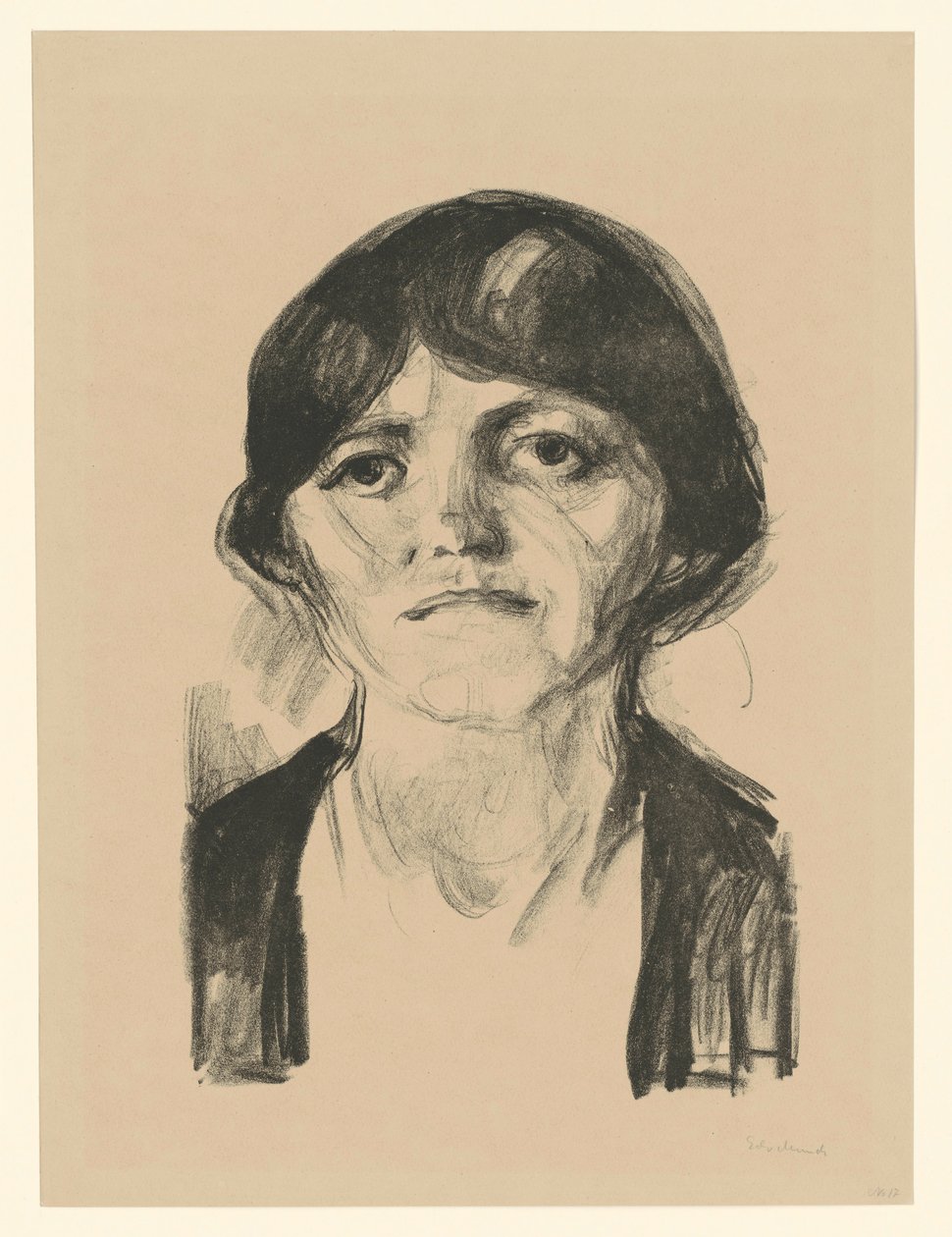 Cabeça de mulher de Edvard Munch