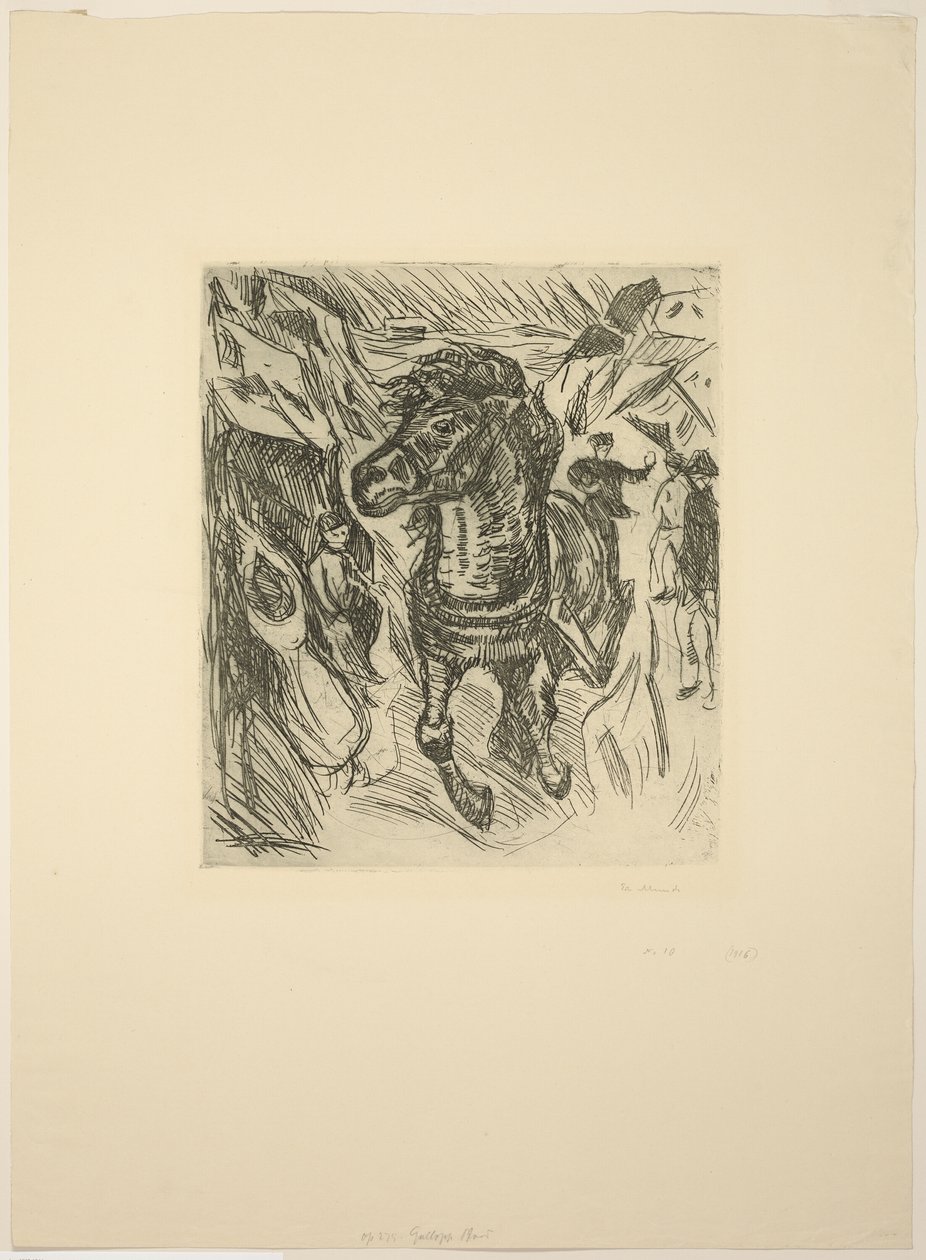 Cavalo Galopante de Edvard Munch