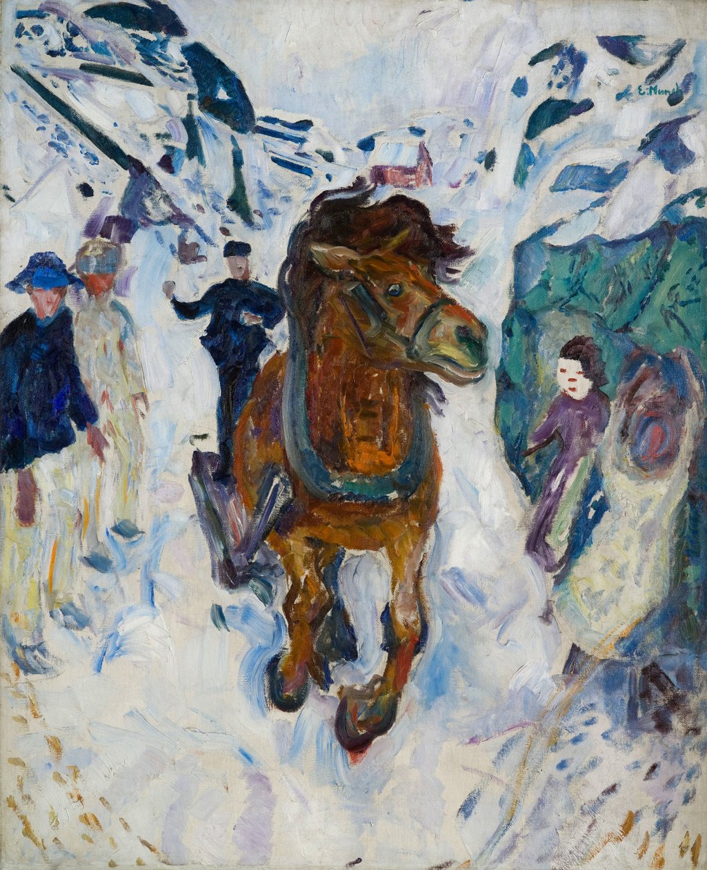 Cavalo galopando de Edvard Munch