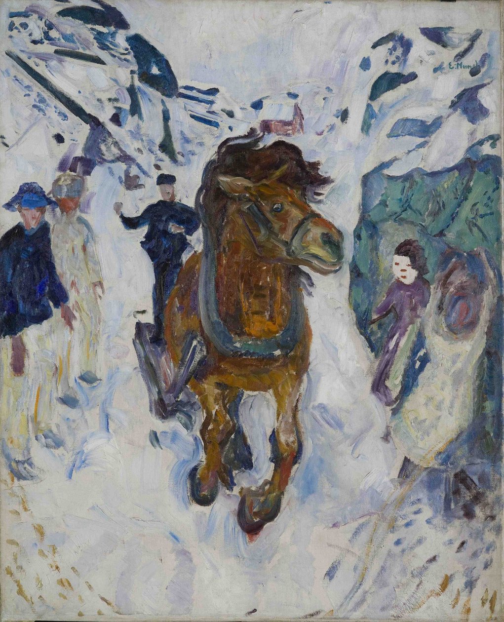 Cavalo a galope de Edvard Munch