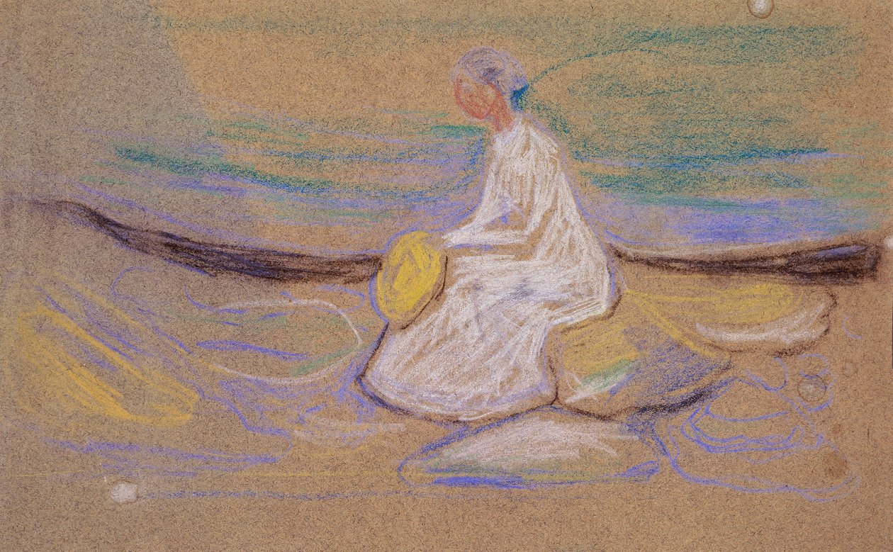 A rapariga na praia de Edvard Munch