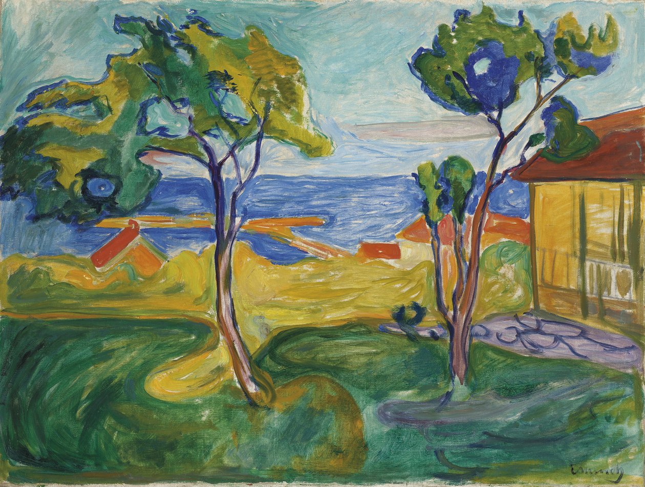 Hagen i Asgardstrand, 1904-1905 de Edvard Munch