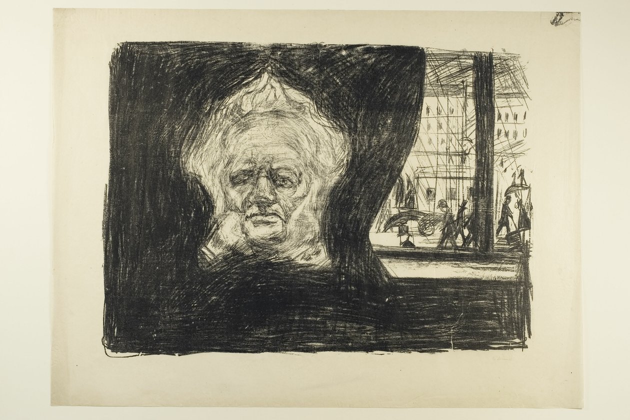 Henrik Ibsen no Grand Café de Edvard Munch