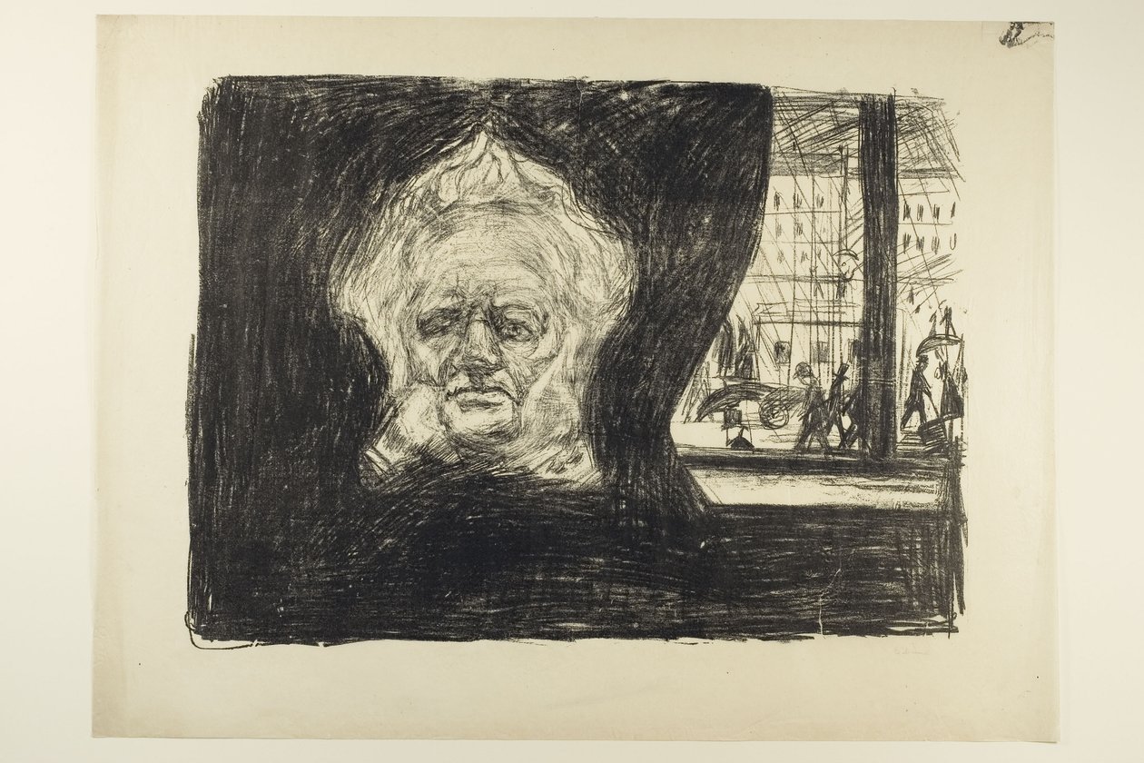 Henrik Ibsen no Grand Café de Edvard Munch
