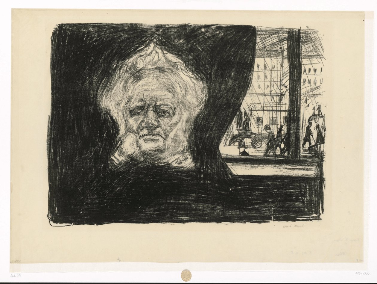 Henrik Ibsen no café do Grand Hotel de Edvard Munch