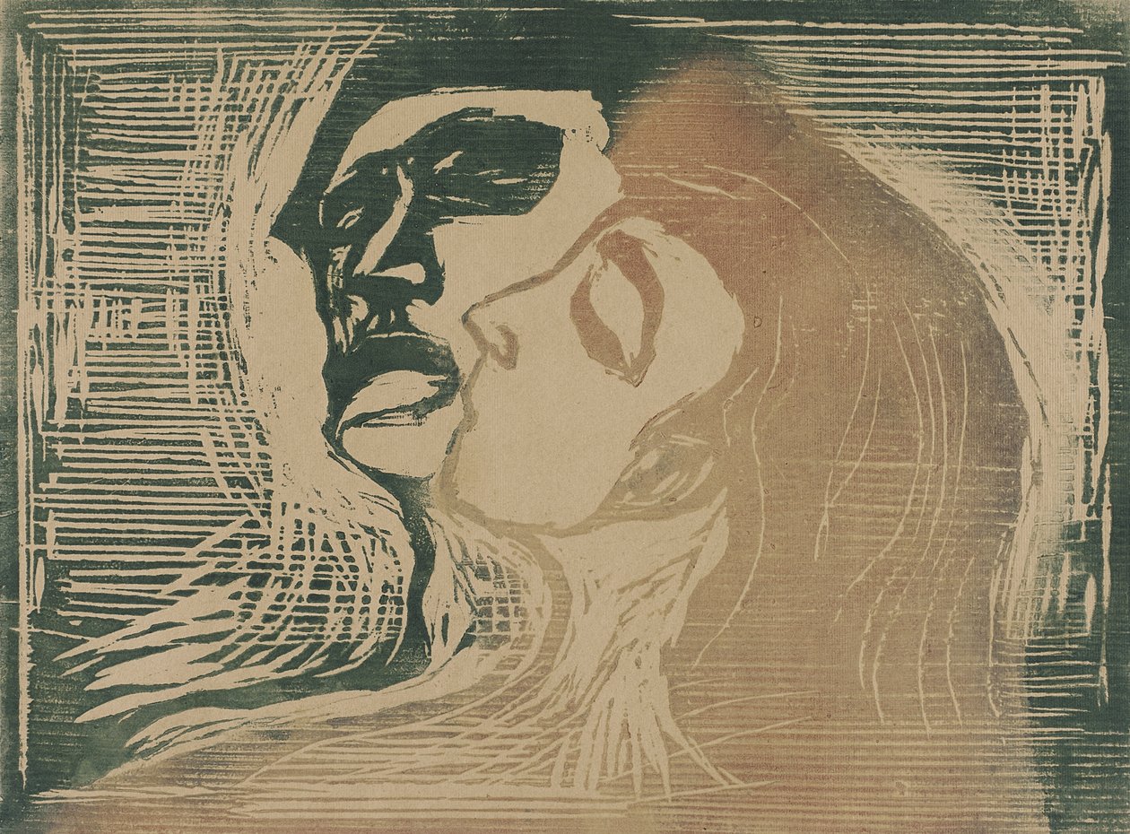 Cabeça a cabeça de Edvard Munch