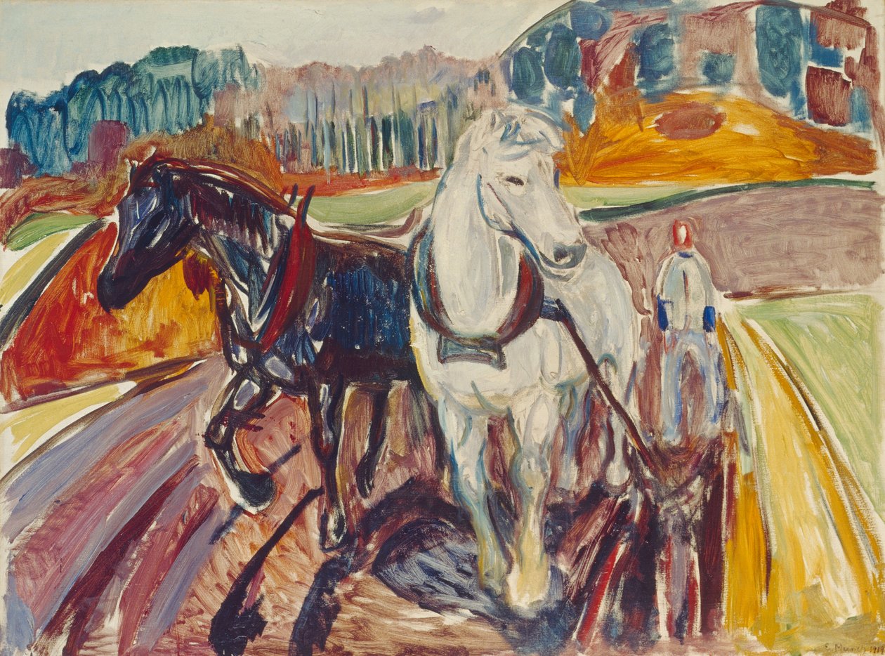 Equipa de cavalos de Edvard Munch